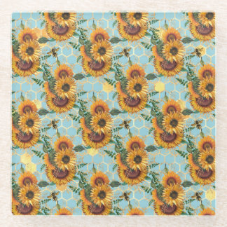 Sunflower Gifts | Bright As A Sunflower Glass Coaster