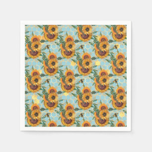 Sunflower Gifts Bright As A Sunflower Napkins