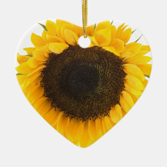 Sunflower Gifts Ceramic Ornament (Front)