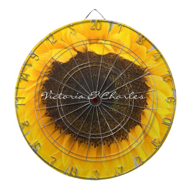 Sunflower Gifts Dartboard With Darts (Front)