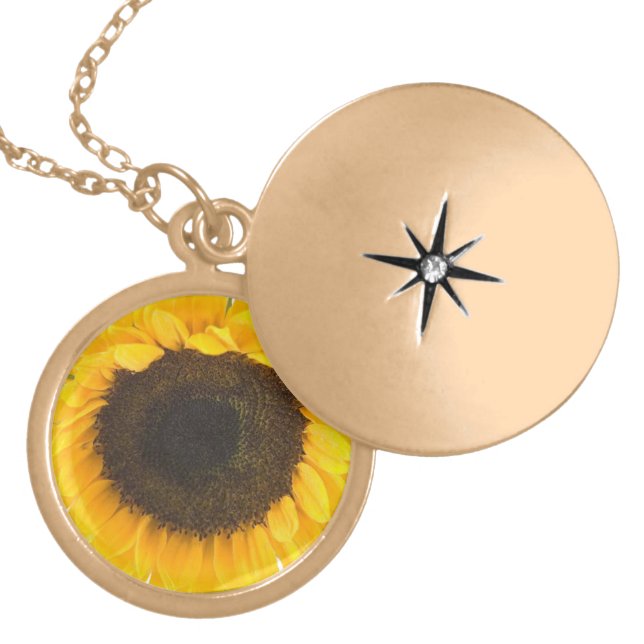 Sunflower Gifts Gold Plated Necklace (Front)