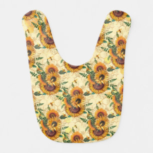 Sunflower Gifts Sunflower Turn Surrounded Baby Bib