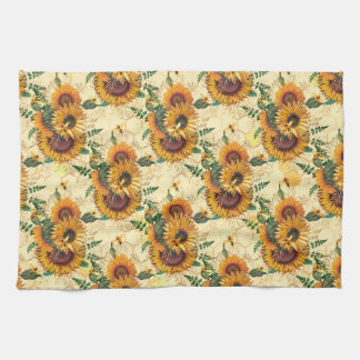 Sunflower Gifts | Sunflower Turn Surrounded Kitchen Towel