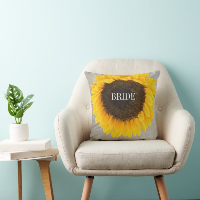 Sunflower Gifts Throw Pillow (Chair)