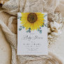 Sunflower Girl Baby Shower Invitation