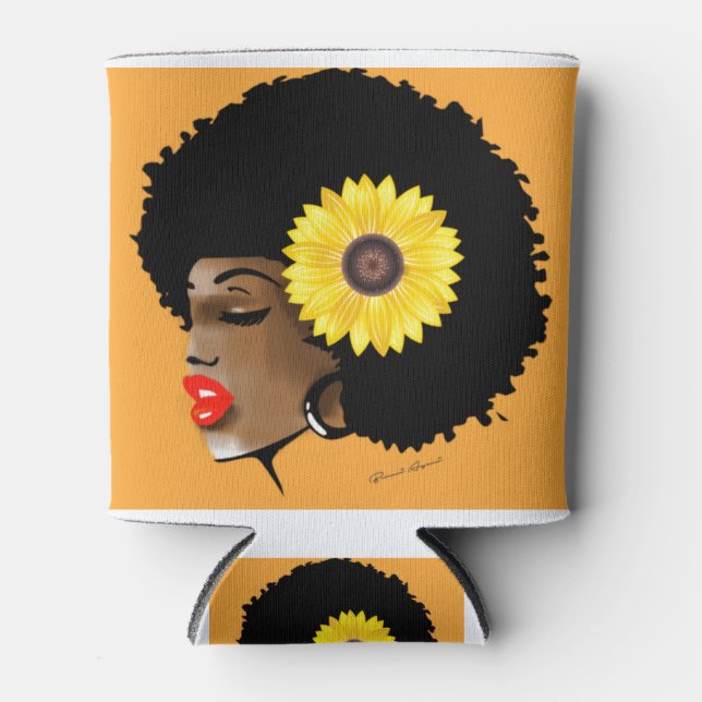 Sunflower Girl Can Cooler (Front)