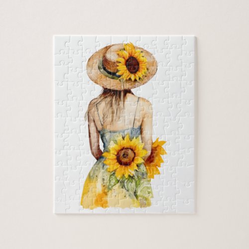 Sunflower Girl Puzzle