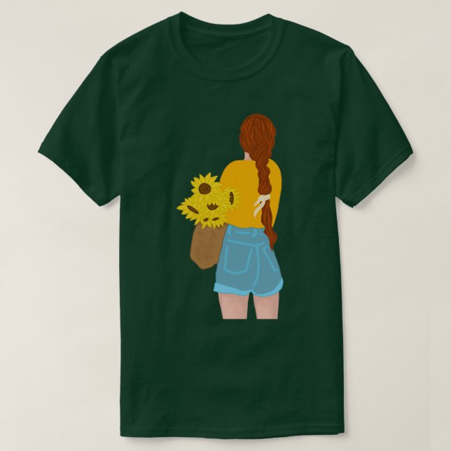 Sunflower Girl T-Shirt (Design Front)