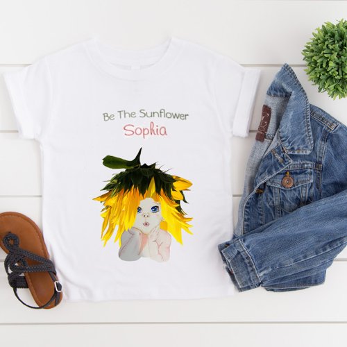 Sunflower Girls Personal Flowers  T_Shirt