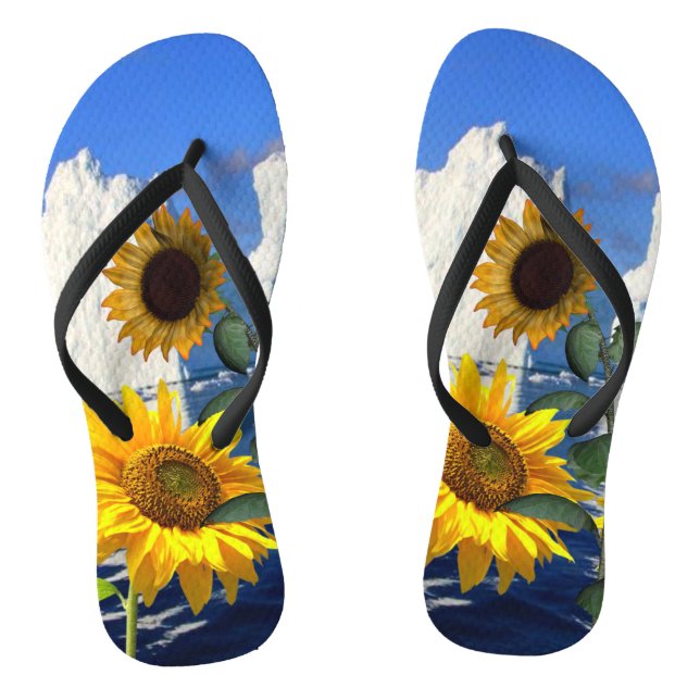 Sunflower Glacier Flip Flops (Footbed)