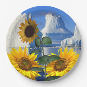 Sunflower Glacier Paper Plates