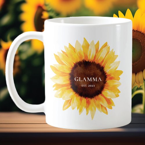 Sunflower Glamma Coffee Mug