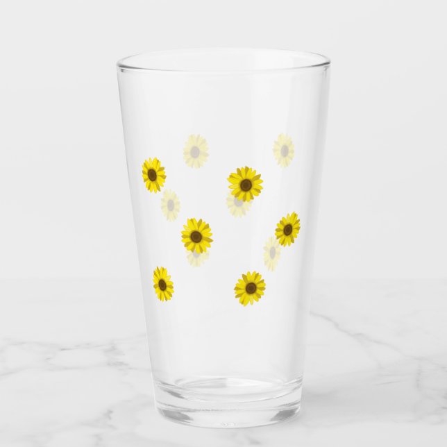Sunflower Glass Flower Summer Sun Refreshing (Front)