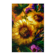 "Sunflower Glow" 24 x 36 acrylic