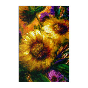 "Sunflower Glow" 24 x 36 acrylic Print