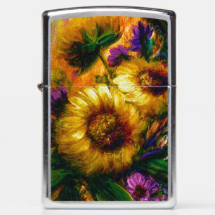 "Sunflower Glow" Zippo Lighter