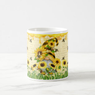Sunflower Gnome Coffee Mug