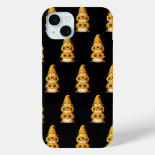 Sunflower Gnome Hidden Smiles Beneath the Golden iPhone 15 Plus Case