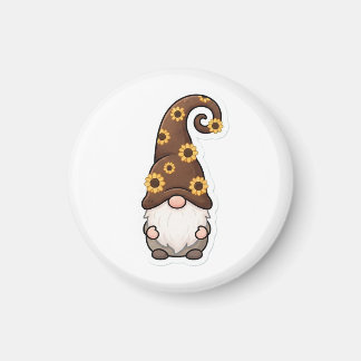 Sunflower Gnome Magnet