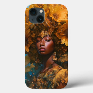 Sunflower Goddess Fantasy Art iPhone 13 Case