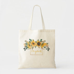 sunflower tote bolsa