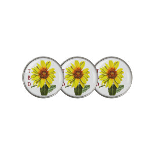 Sunflower Golf Ball Marker