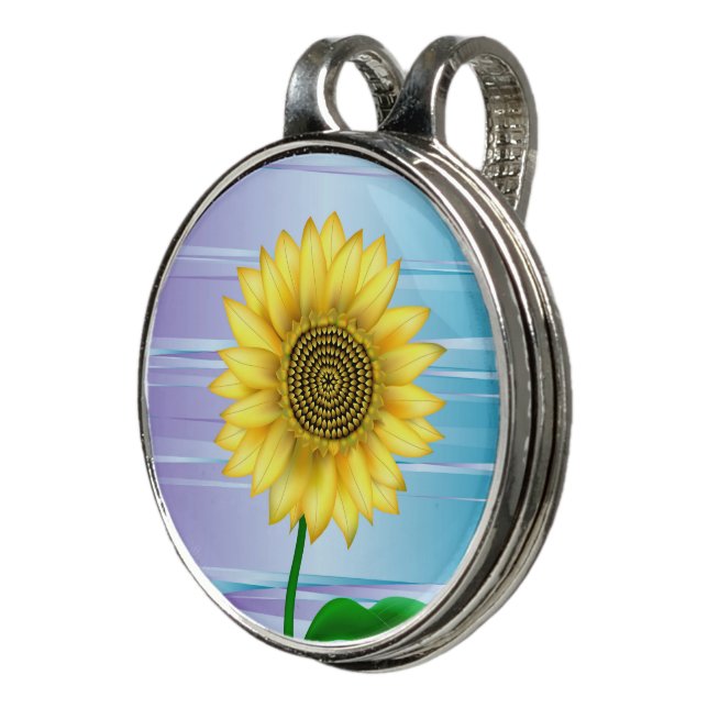 Sunflower Golf Hat Clip (3/4)