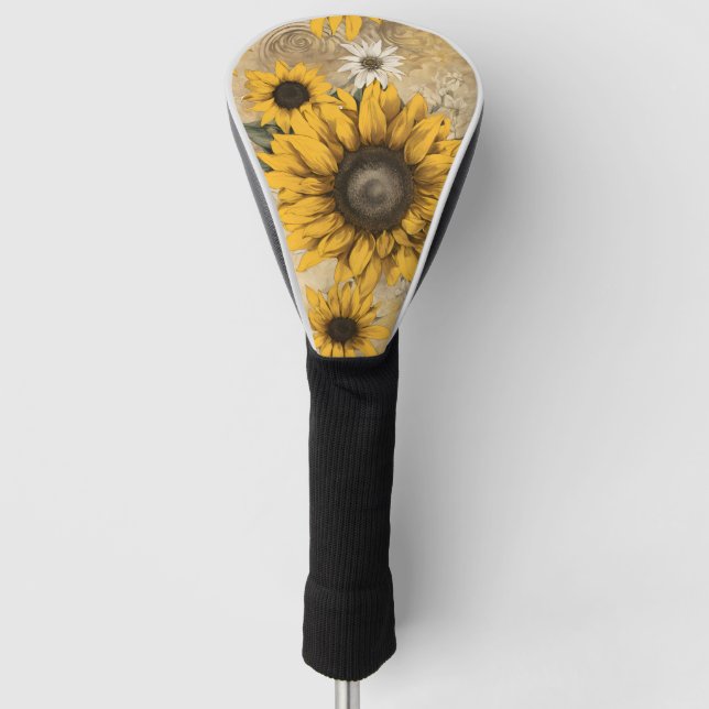 Sunflower Golf Head Cover (Front)