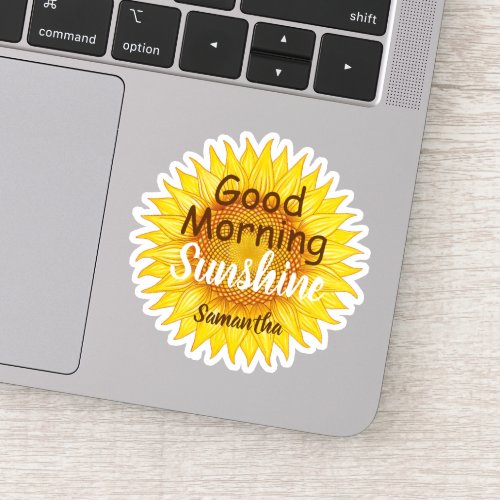 Sunflower  Good Morning Sunshine Colorful Sticker