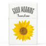 Sunflower Good Morning Sunshine Floral Zippo Lighter
