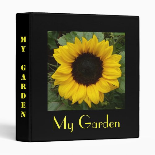 Sunflower Grace 3 Ring Binder