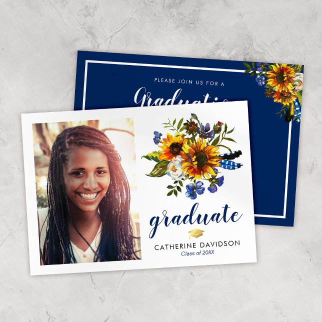 Sunflower Graduation 2025 Photo Invitation (Creator Uploaded)