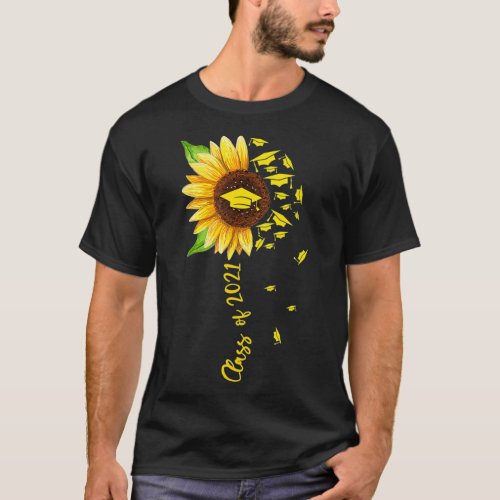 Sunflower Graduation Class of 2021 Senior 21 Gradu T_Shirt