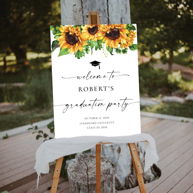 Sunflower Graduation Party Foam Board (Creator Uploaded)