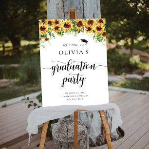Sunflower Graduation Party Foam Boards