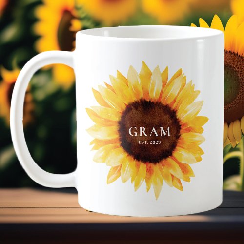 Sunflower Gram Coffee Mug