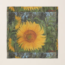 Sunflower grandfather in summer