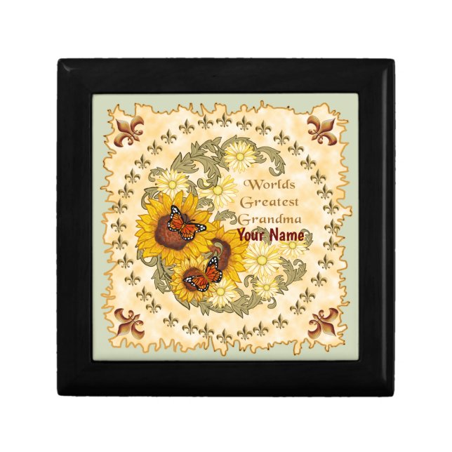 Sunflower Grandma gift box (Front)