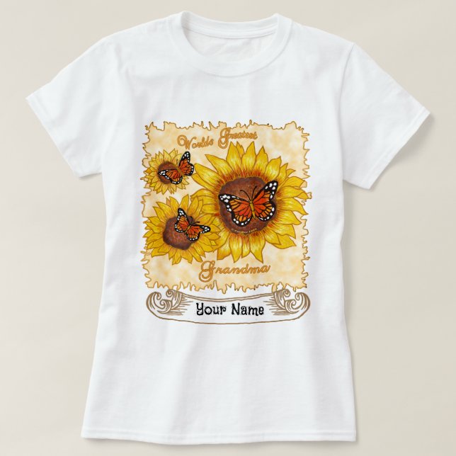 Sunflower Greatest Grandma t-shirt (Design Front)