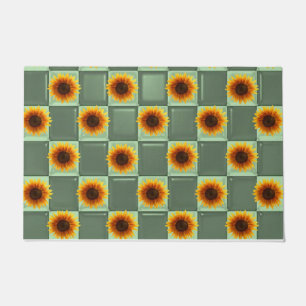 Sunflower Green Door Mat