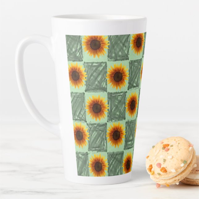 Sunflower Green Latte Mug (In Situ)