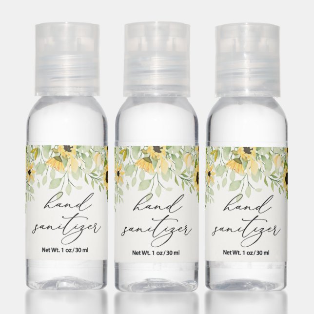 Sunflower Greenery Hand Sanitizer (Set)