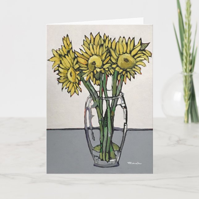 Sunflower Greeting Card (Front)