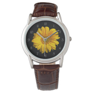 Sunflower Grey Script Numbers Watch