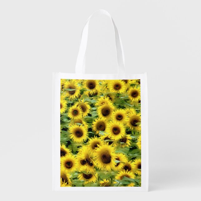 Sunflower Grocery Bag (Front)
