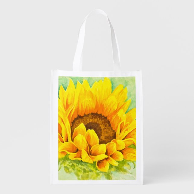 Sunflower Grocery Bag (Front)