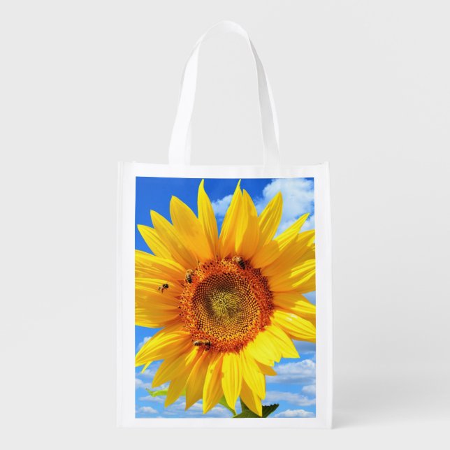 Sunflower Grocery Bag (Front)