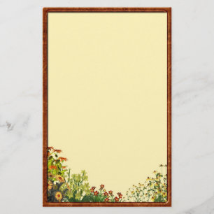 Sunflower Grunge Stationery