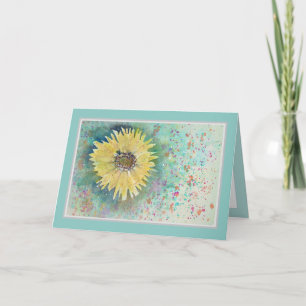Sunflower Happy Birthday Card
