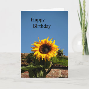 Sunflower Happy Birthday Card